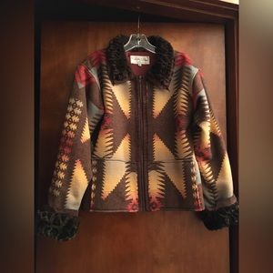 Tasha Polizzi Western Saddleblanket Jacket small